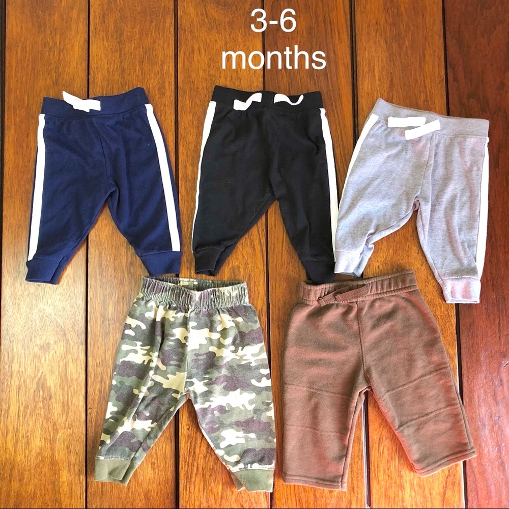 Baby boys 5 pairs of pants bundle